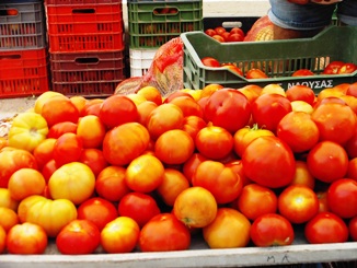 Wochenmarkt bei Zefiros, Rhodos