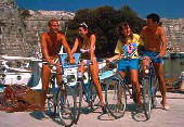 Radfahren zum Beispiel in Rhodos Stadt