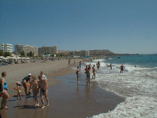 Beach in front of Esperides Hotel