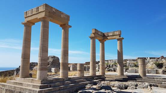 Die Akropolis auf Rhodos