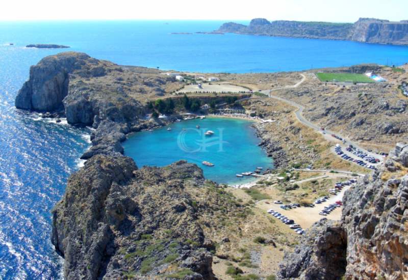 Rhodos-Lindos mit dem Boot