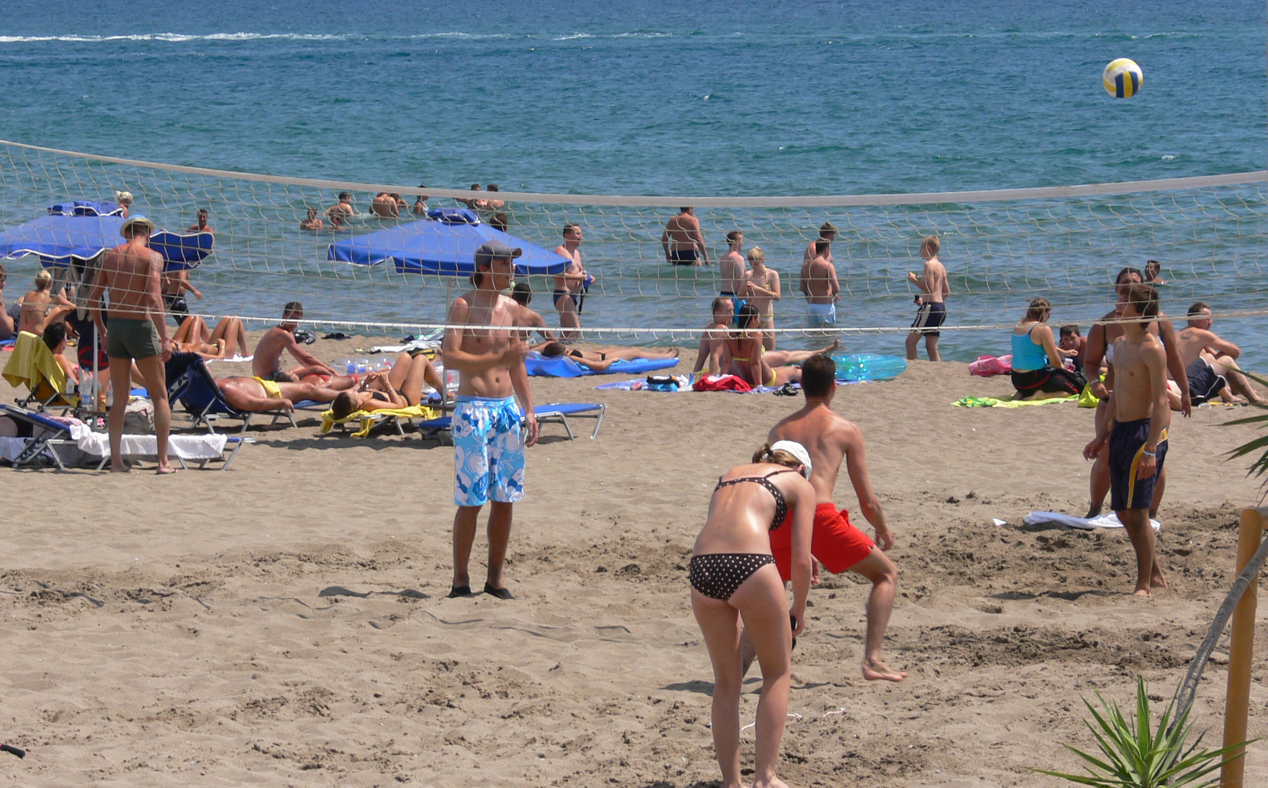 Beach-Volleyball auf Rhodos