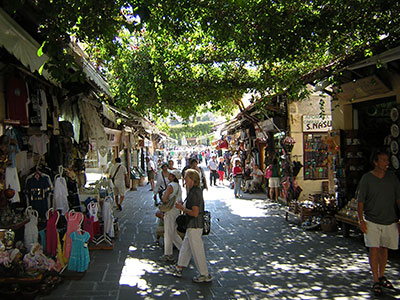 Shoppen auf Rhodos