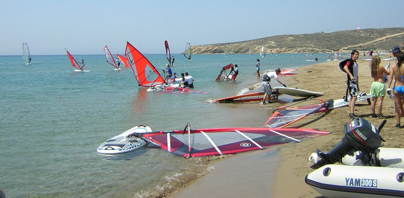 Surfen auf Rhodos