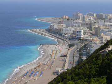 Der Strand Von Rhodos Stadt